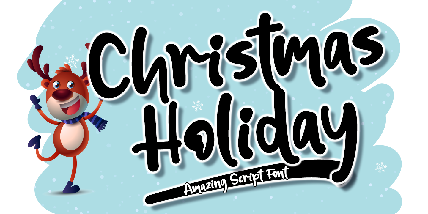 Christmas Holiday Font preview